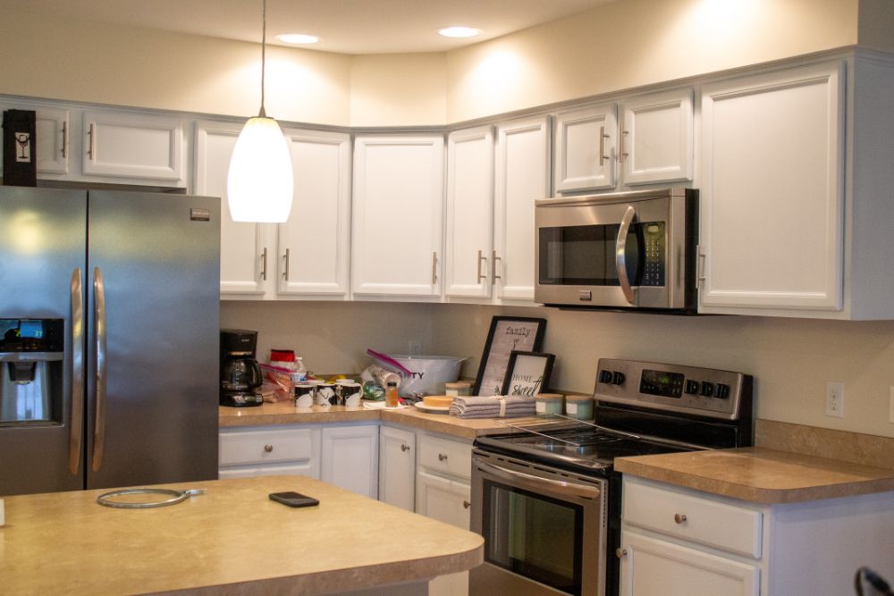 A Perrysburg Christmas Kitchen Cabinet Refinishing